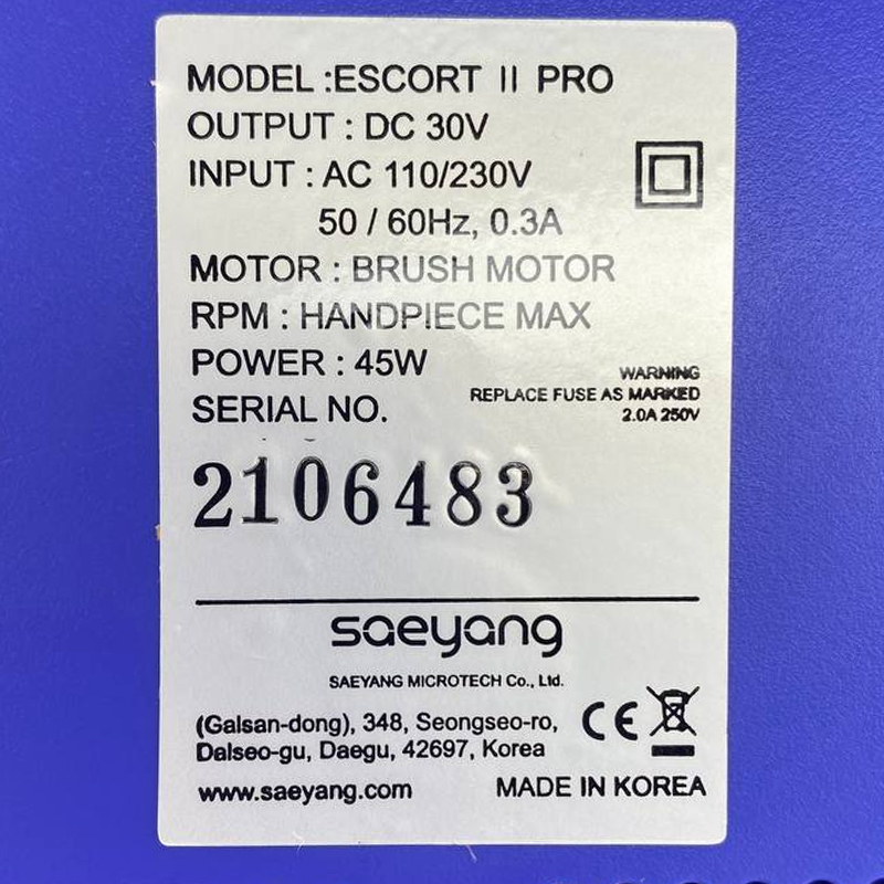 Manicure machine Marathon Escort-II Pro (SH37LN) 40,000 rpm (45 W) blue (without pedal)
