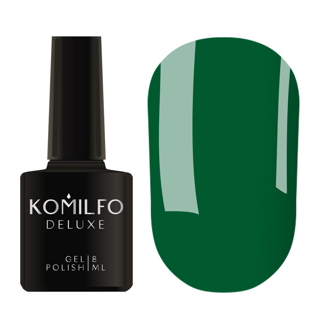 Gel Polish Komilfo Deluxe Series D153 (green, enamel), 8 ml.