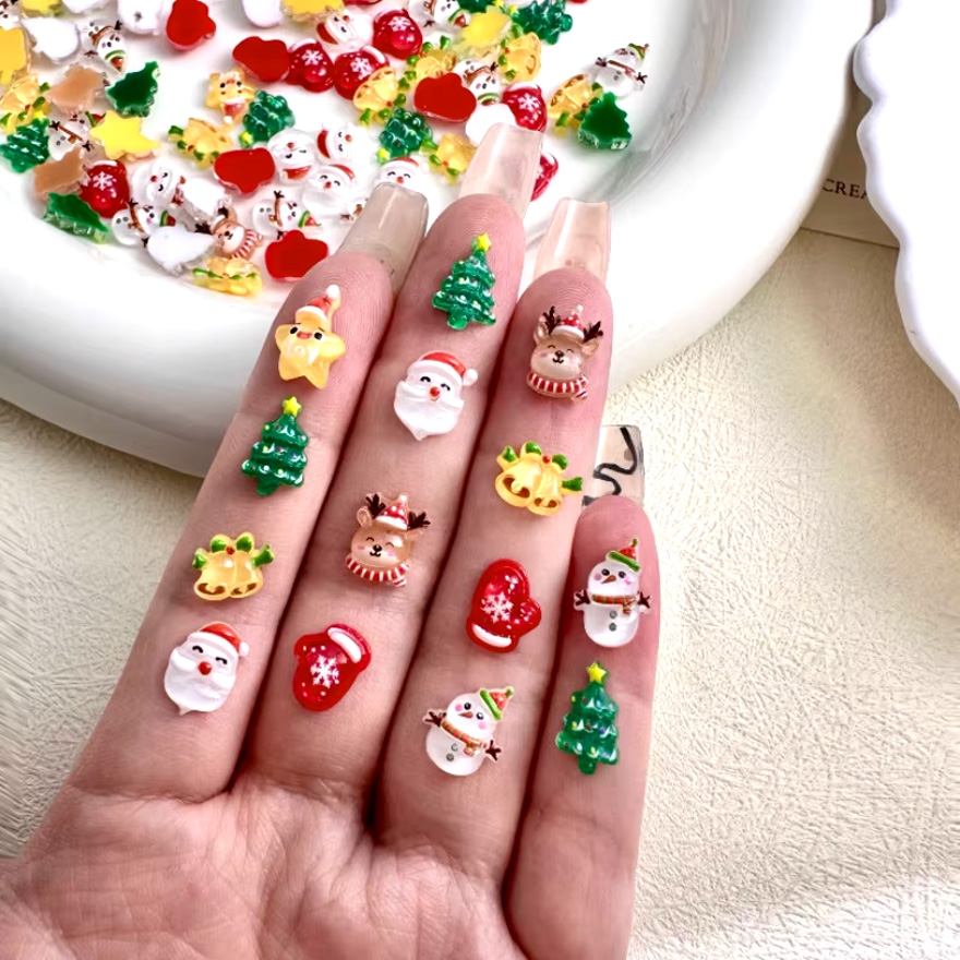Декор для ногтей Christmas accessories, mix, 10 шт
