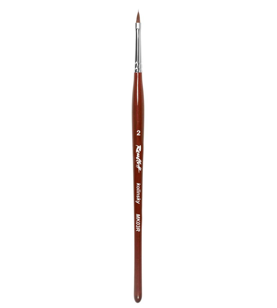 Rubleff Capillary brush No. 2, with Siberian column hair (MK03R)