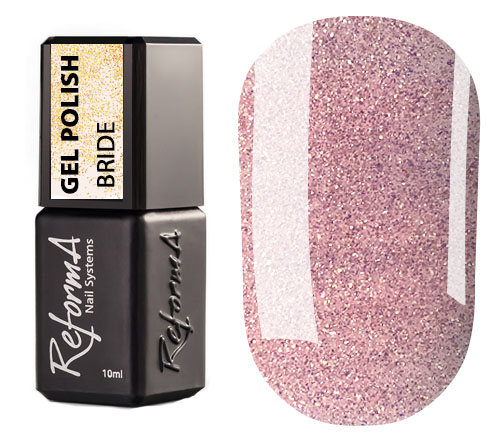 Reforma Gel Polish, Bride, Pink Gold Glitter, 10 ml