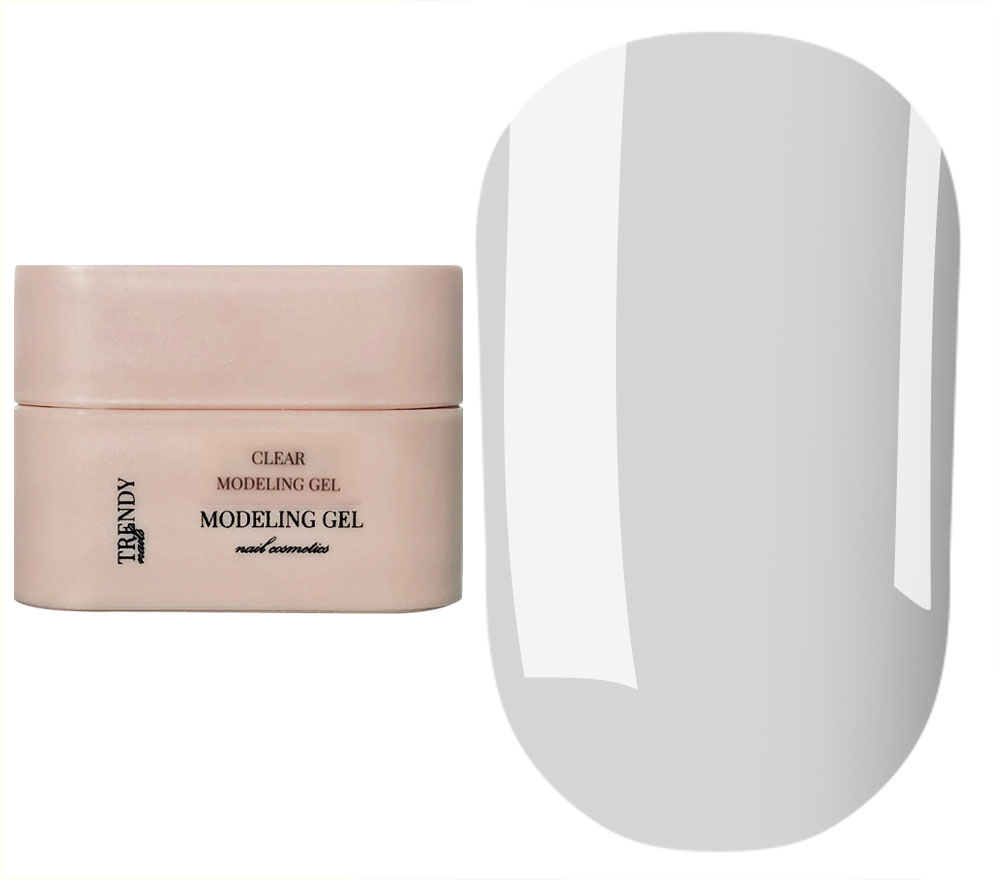 Trendy Nails Modeling Gel Clear (прозрачный), 30 мл