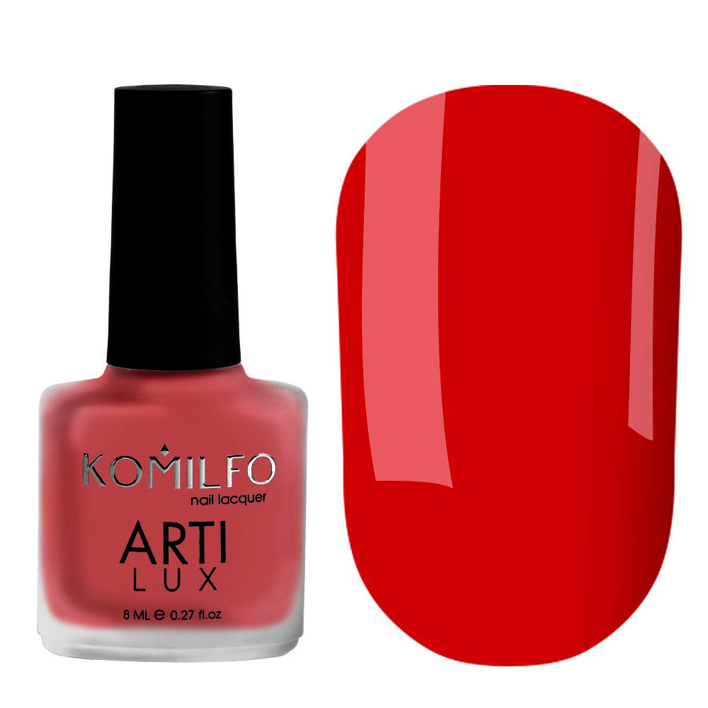 Лак для нігтів Komilfo ArtiLux Lady in Red 001, 8 мл