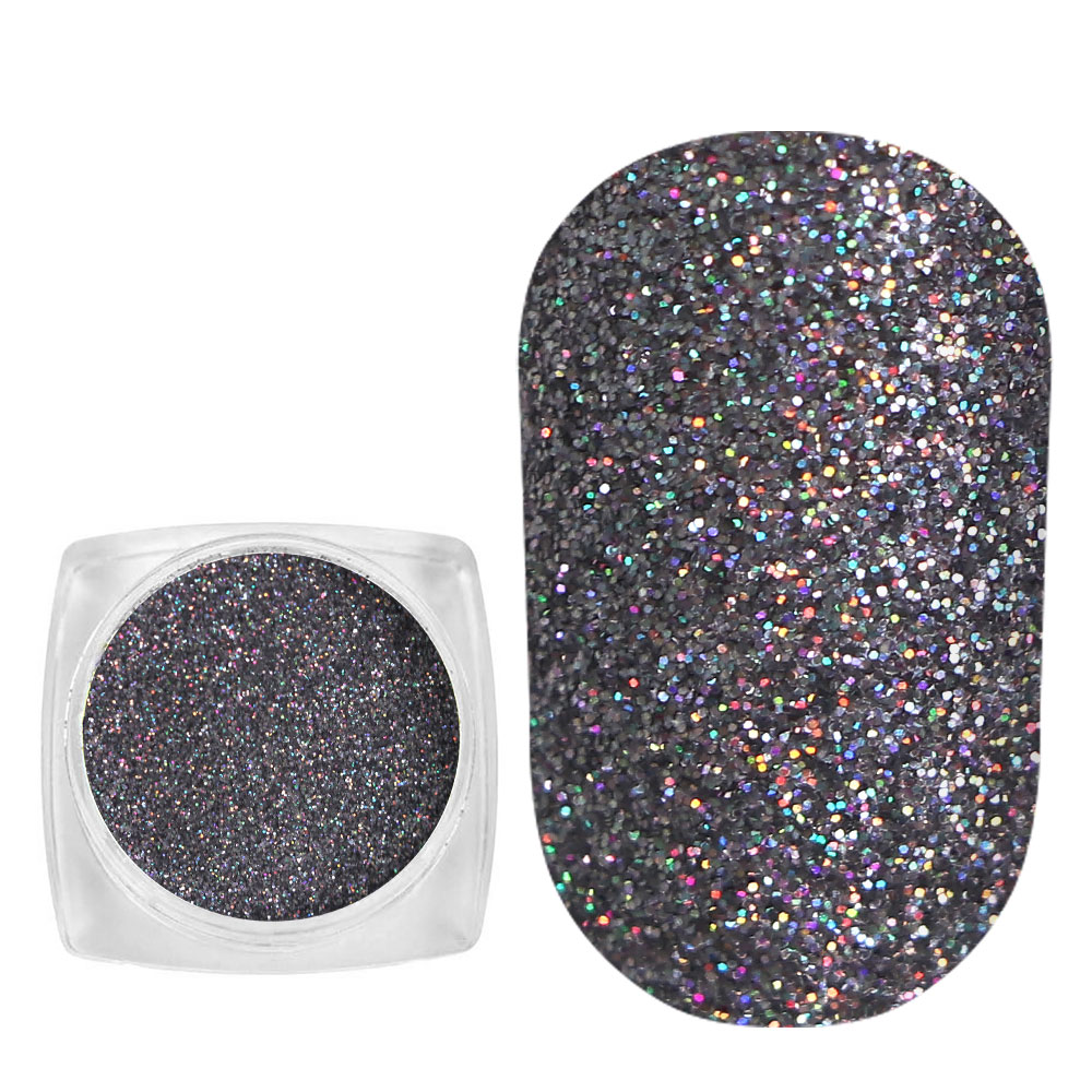 Komilfo spangles 104D, size 0.15 mm, (silver, hologram) E, 2.5 g