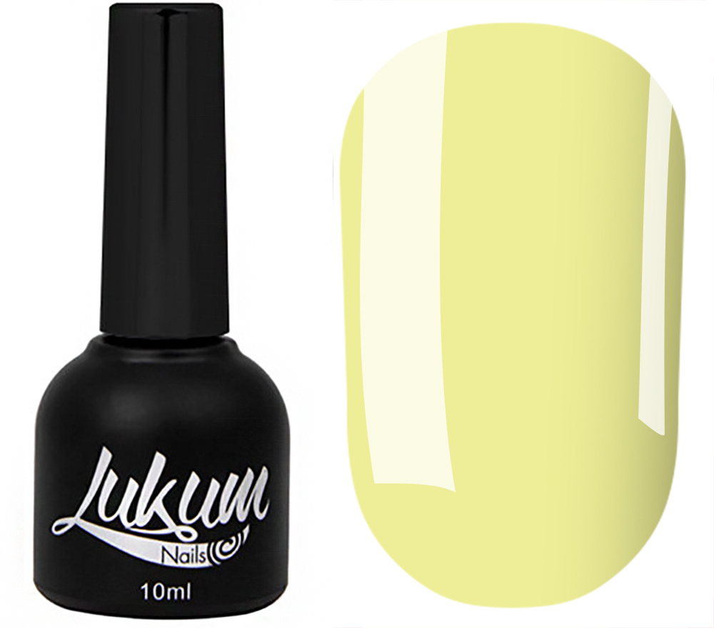 Гель-лак Lukum № 127 (нежно-лимонный, эмаль), 10 мл