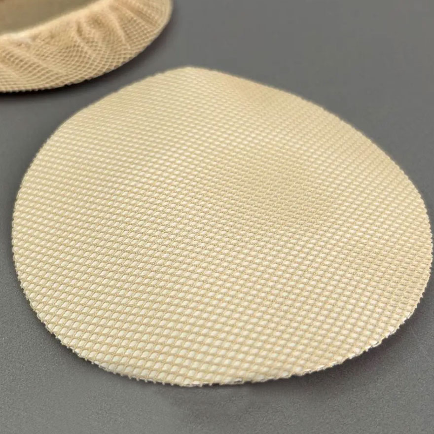 Elastic net for bun, beige