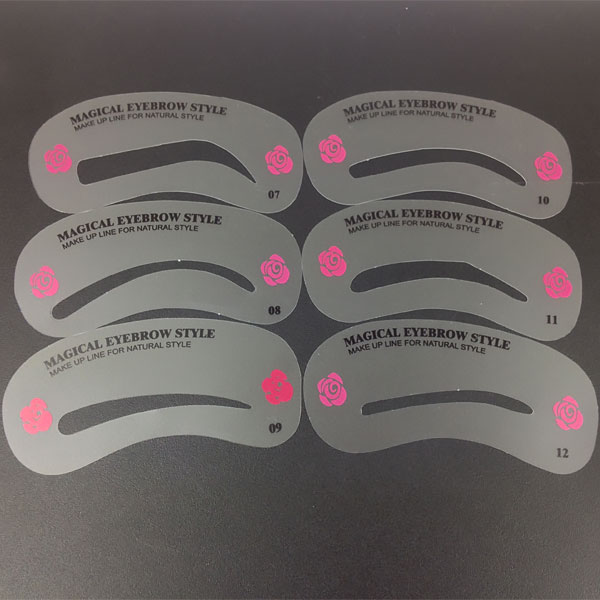 Set of stencils for eyebrows 24 shapes Set of stencils for eyebrows 24 shapes