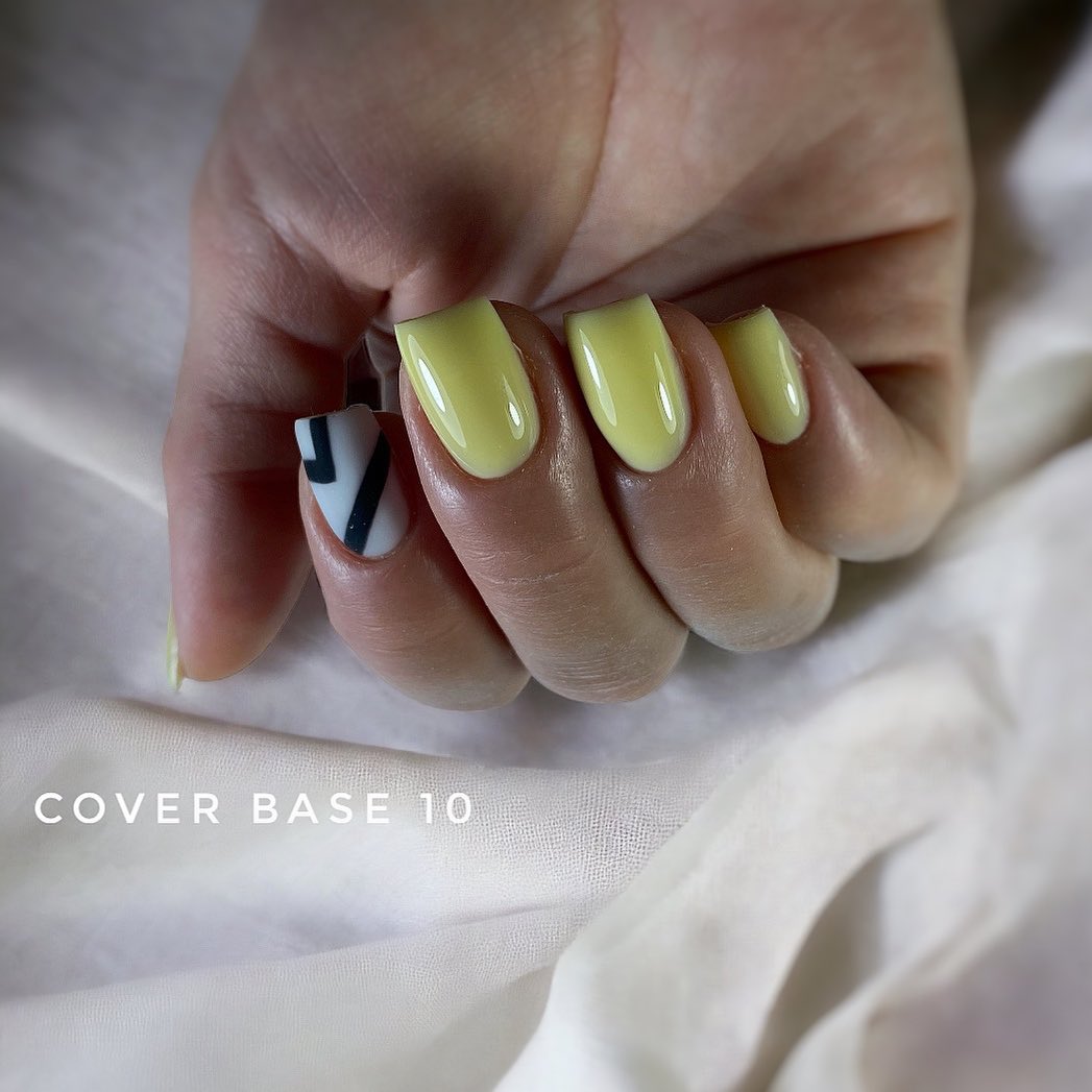 Grade Base for nails Сover base 10 (yellow), 15 ml