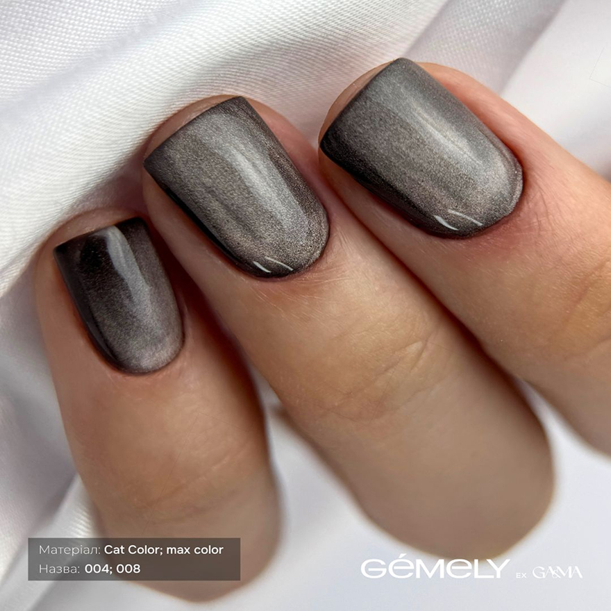 GÉMELY ex GA&MA Гель-лак котяче око Cat Color 004, 6 мл