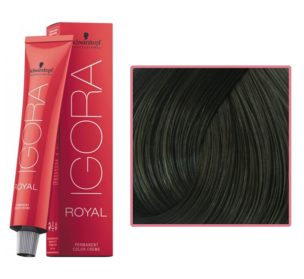 Professional hair dye IGORA Royal 6-63 dark blond chocolate matte, 60 ml