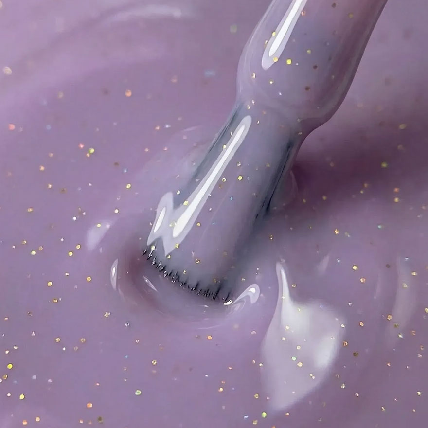 Grade Nail base Shine Base 38 (lilac with glitter), 15 ml