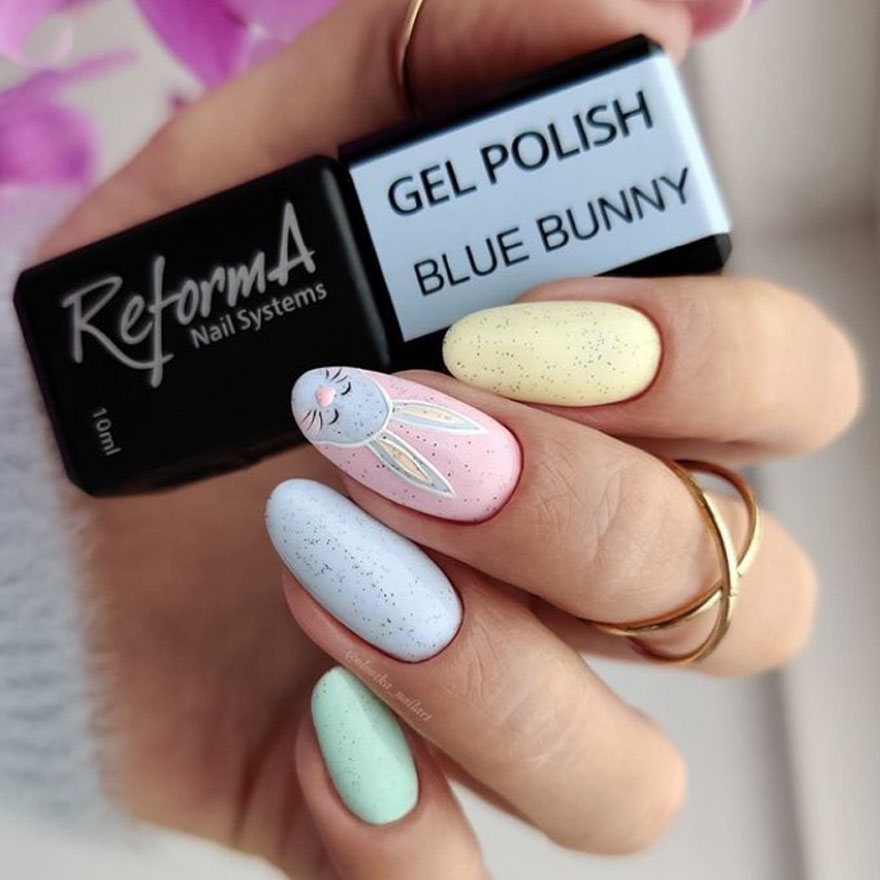 ReformA Gel Polish, Daffodils (yellow, crumb), 10 ml