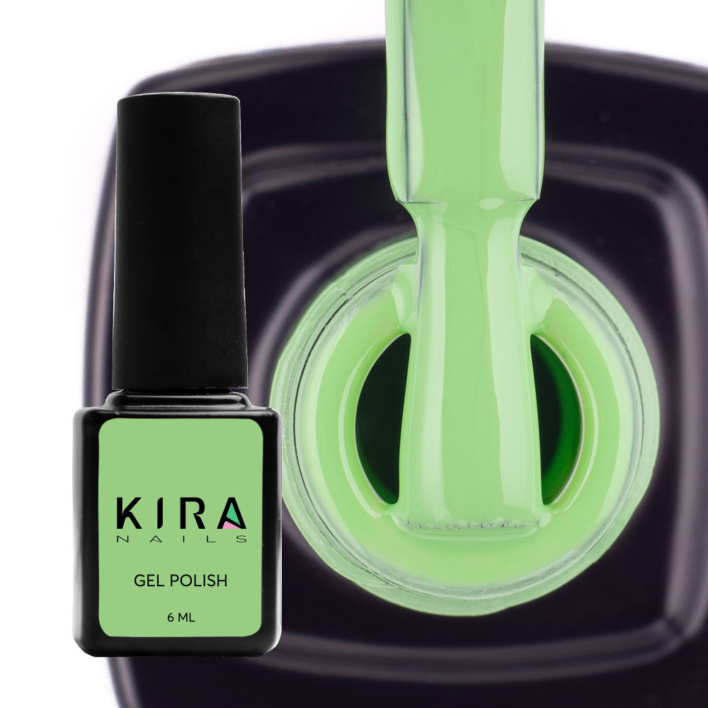 Гель-лак Kira Nails №076 (ментоловий, емаль), 6 мл