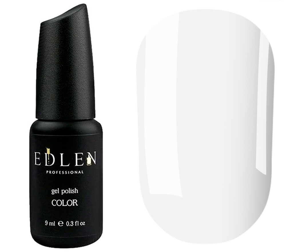 Edlen Gel nail polish 001 (white, enamel), 9 ml