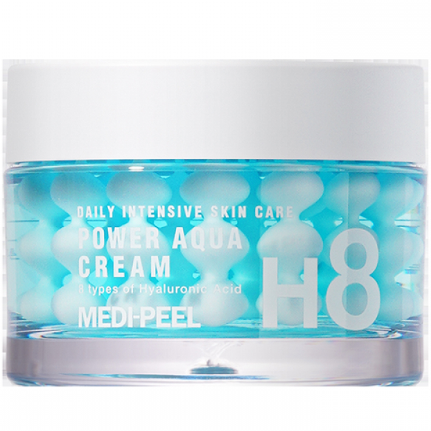 Medi-Peel Power Aqua Cream - moisturizing face cream with peptide capsules, 50 ml