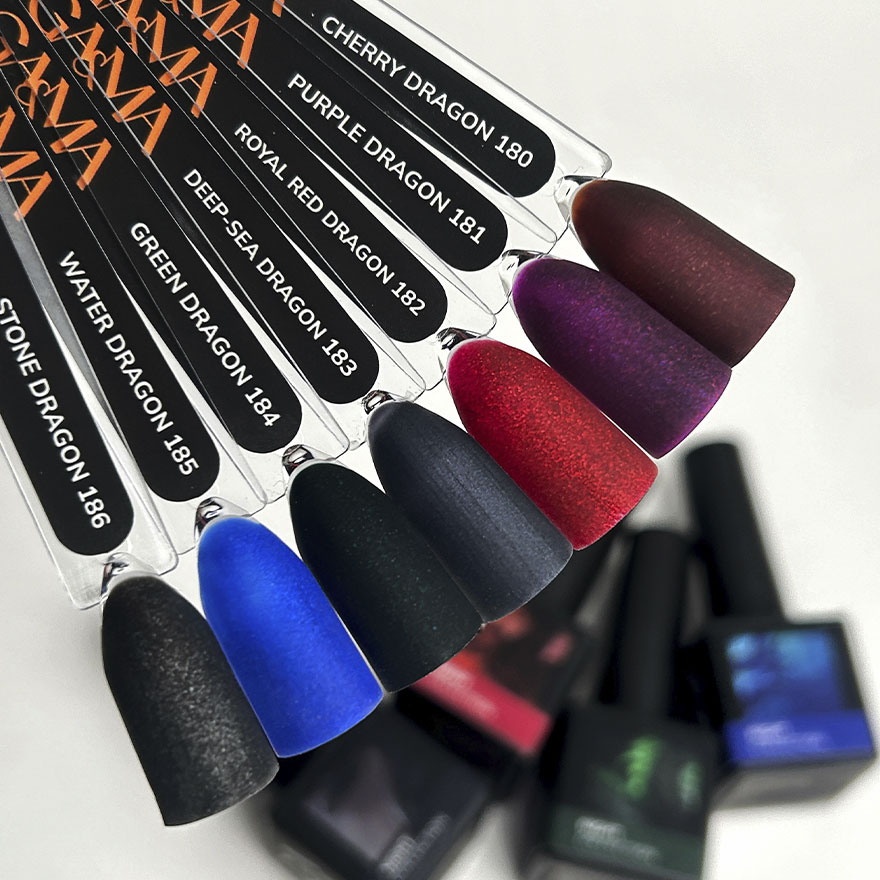 GA&MA Gel polish Night collection 180 Cherry dragon, 10 ml