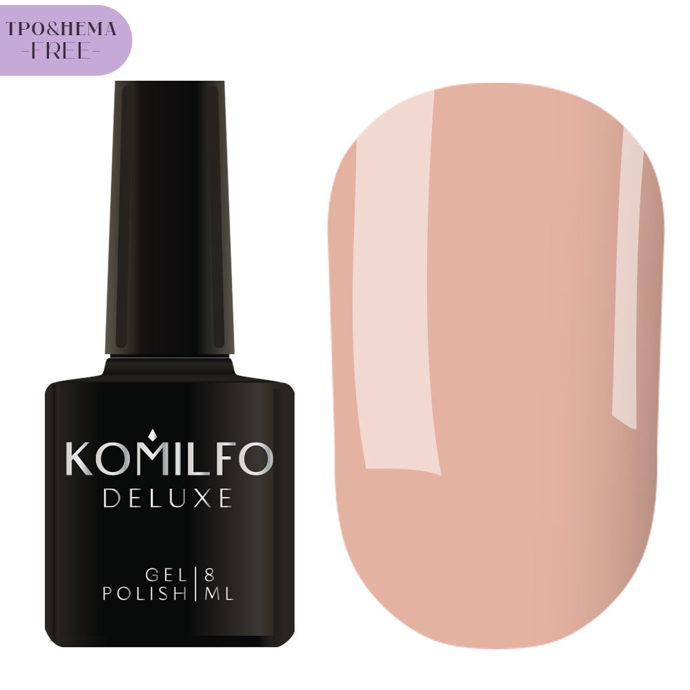 Gel varnish Komilfo DeLuxe Termo C003 (light brown, when heated - bright light green), 8 ml