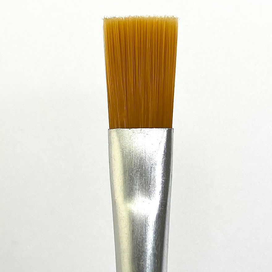 Brushes for face painting, red bristles, 2 pcs.