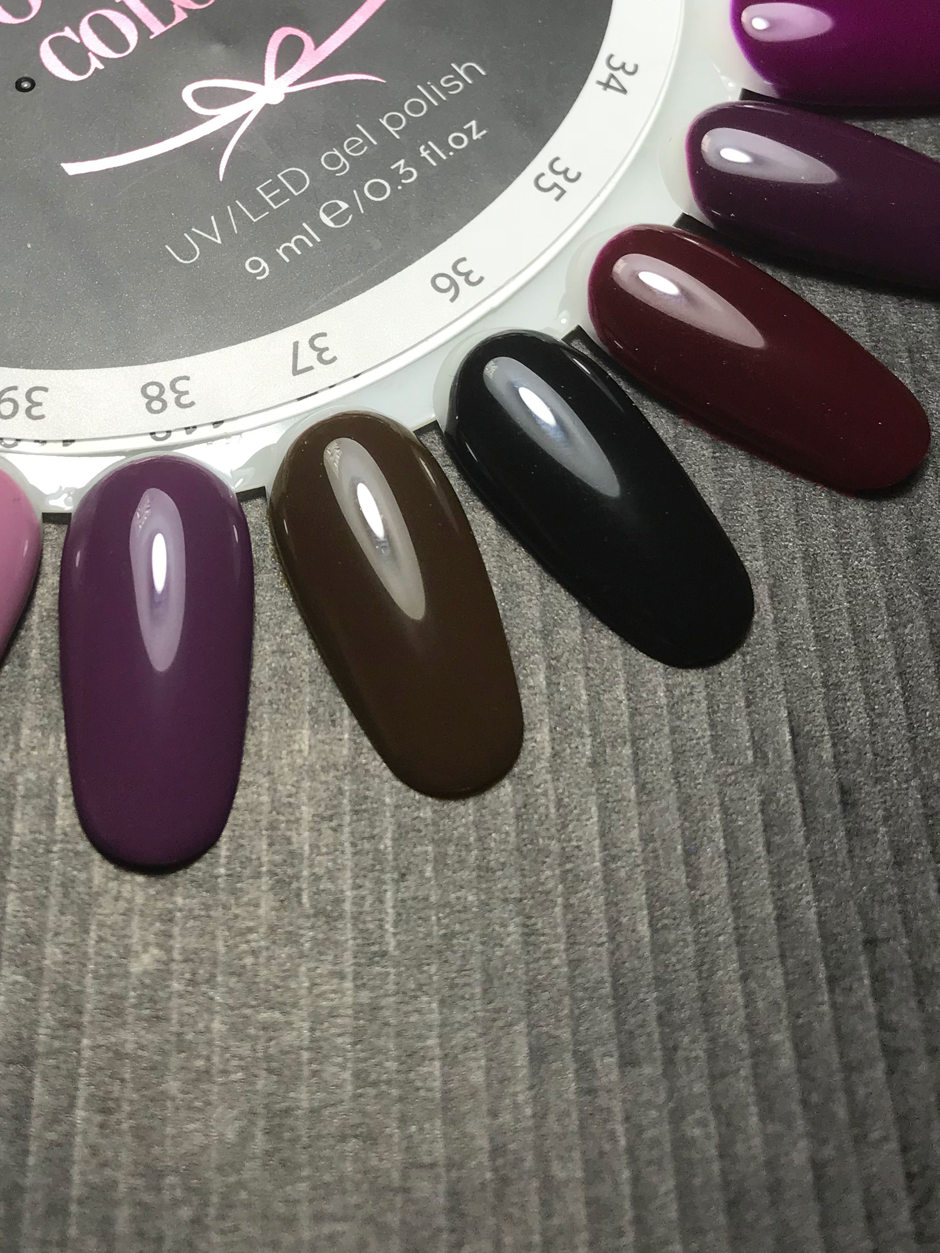 Гель-лак Couture Colour №036 (черный, эмаль), 9 мл