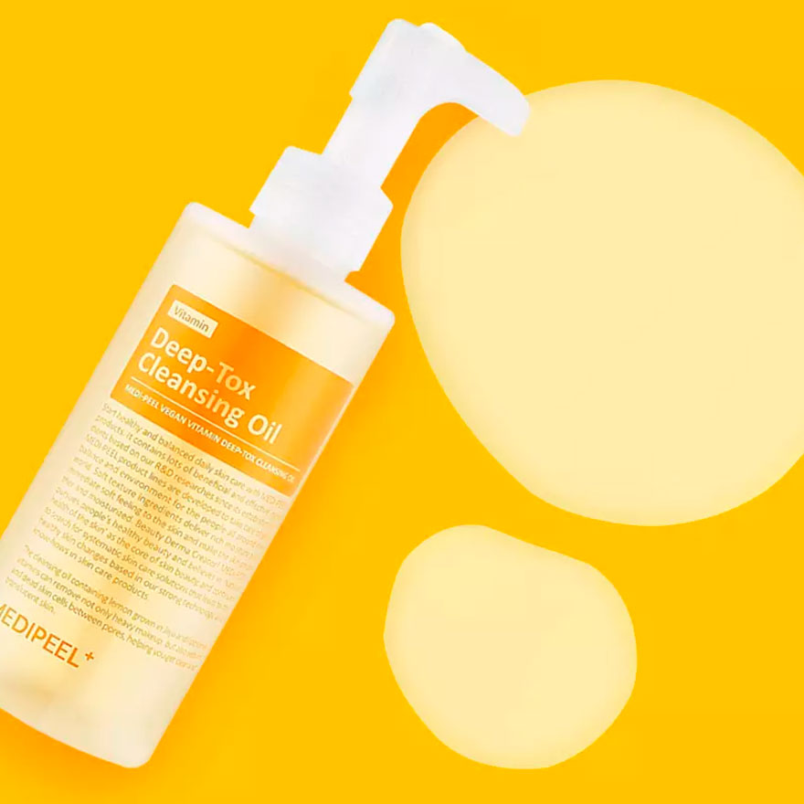 MEDI-PEEL Hydrophilic vitamin oil for face with liposomes Vegan Vitamin Deep-Tox Cleansing Oil, 200 ml