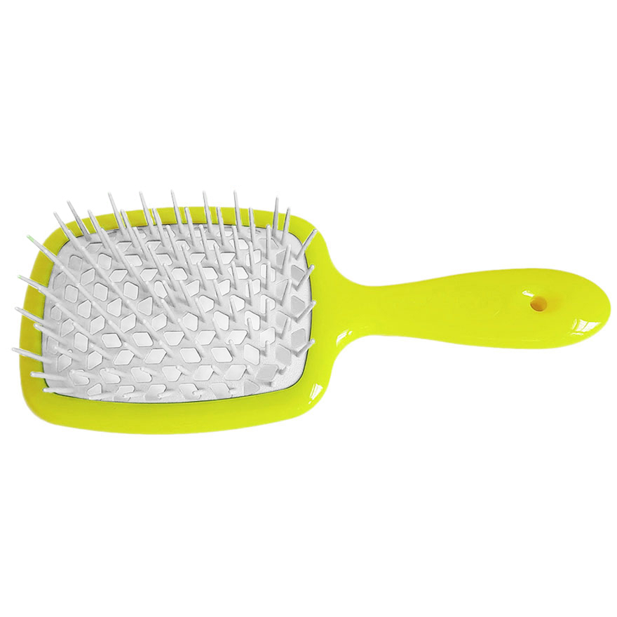 Janeke Superbrush Гребінець для волосся Жовтий з Білим