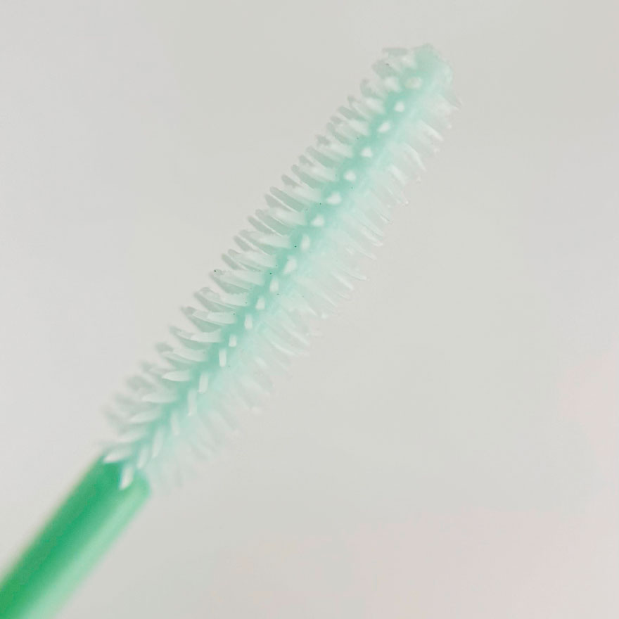 Hair brush, nylon, red with black base, 1 pc.