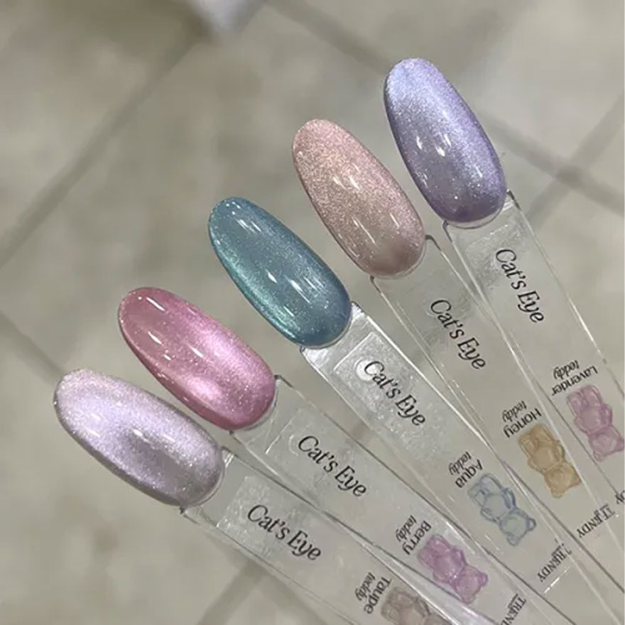 Trendy Nails Гель-лак Gel Polish Cat Eye's Gummy Bear "Lavender Teddy", 5 мл
