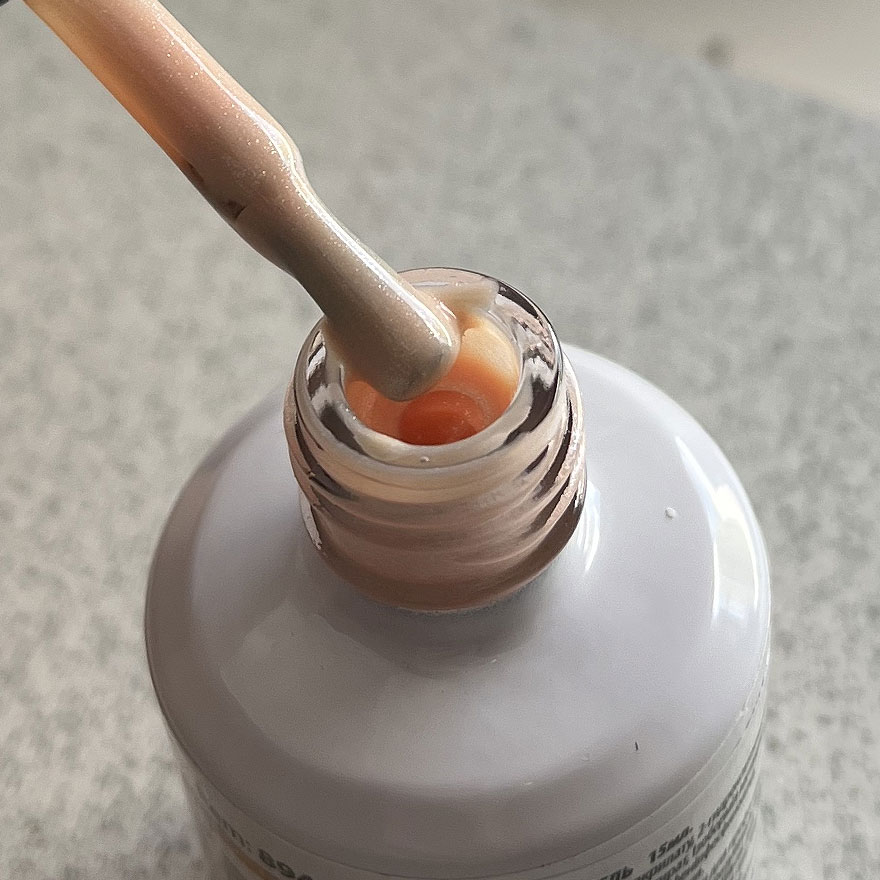 Atica Nail base Color Base Gel Honey Peach (soak off), 15 ml