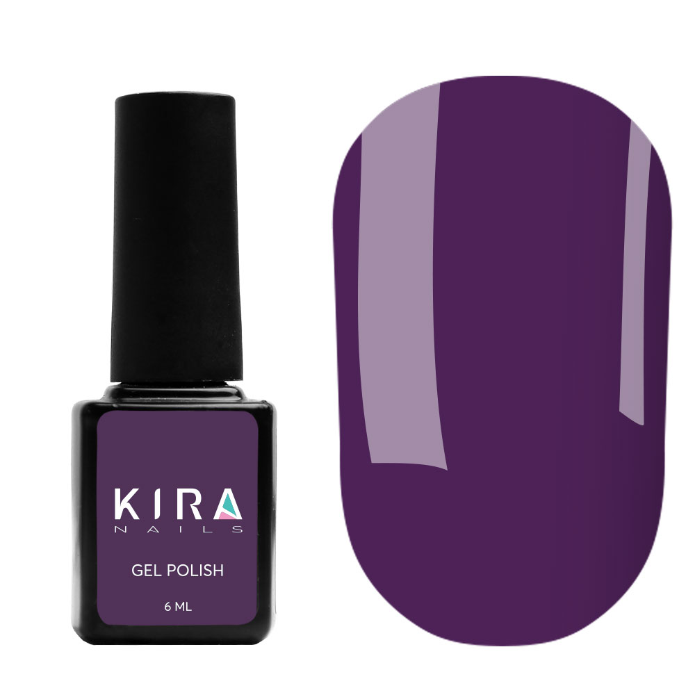 Kira Nails gel varnish No. 149 (dark purple, enamel), 6 ml