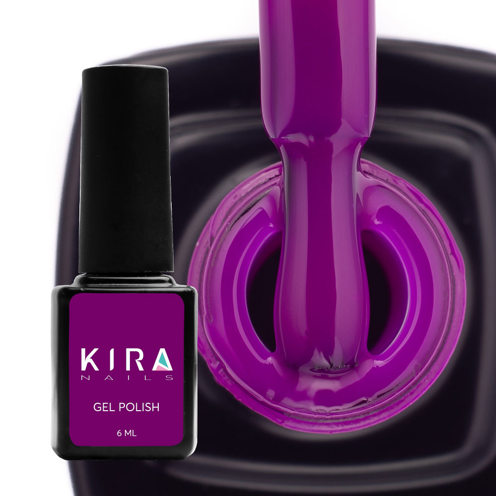 Kira Nails gel varnish No. 102 (dark fuchsia, enamel), 6 ml