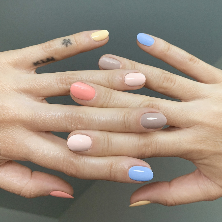 Gel varnish CND Shellac Change Sparker (gray-beige, enamel), 7,3 ml