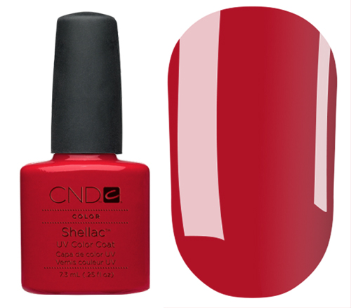 CND Гель-лак для нігтів Shellac Wildfire (червоний класичний), 7,3 мл