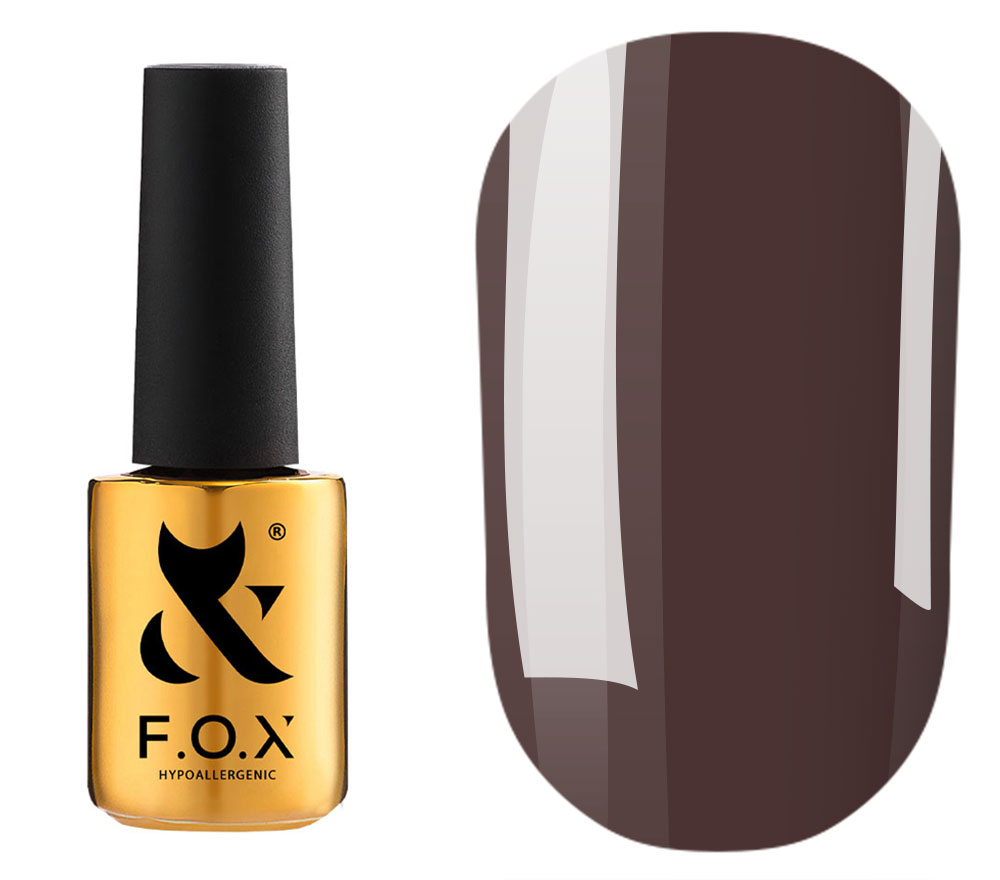 FOX Spectrum gel varnish No. 092 (cold brown, enamel), 7 ml