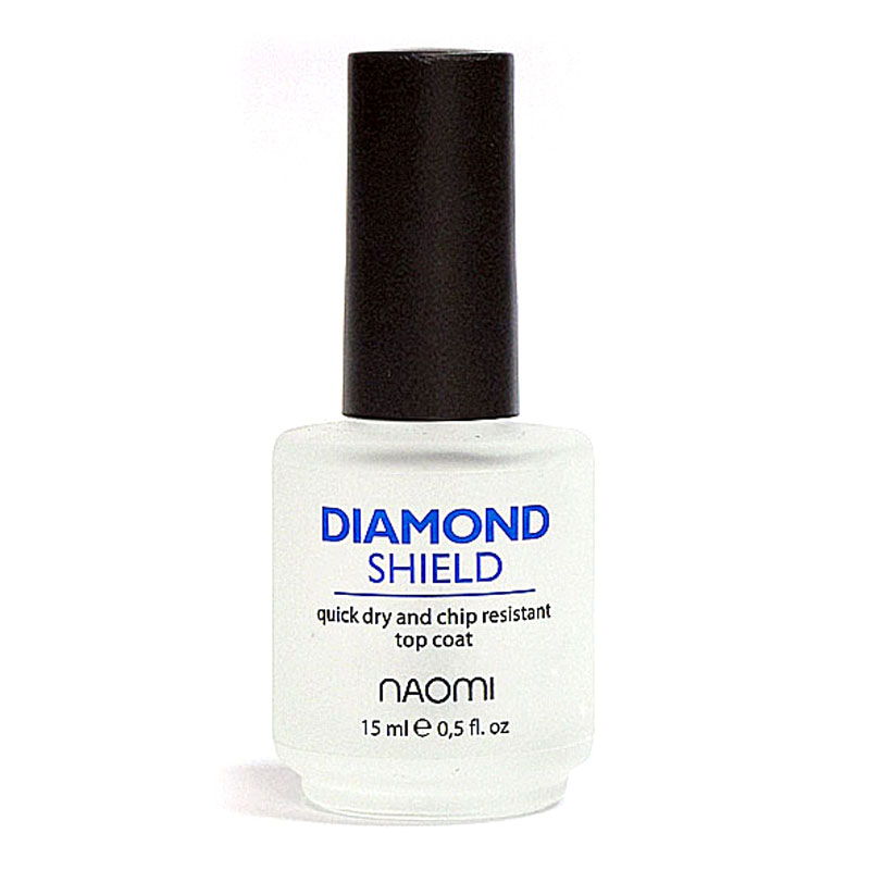Naomi Diamond Shield - швидковисихаючий алмазний закріплювач для лаку, 15 мл