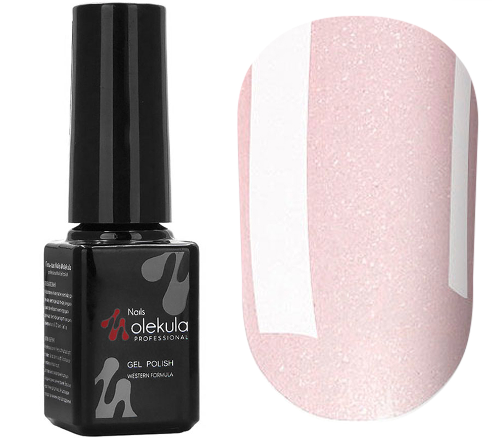 Molekula gel varnish No. 123 (light pink, micro gloss), 6 ml