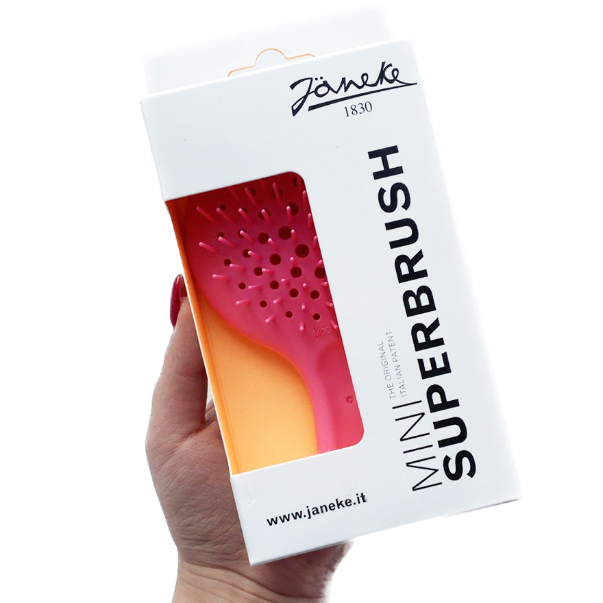 Janeke Mini Superbrush Расческа для волос Розовая