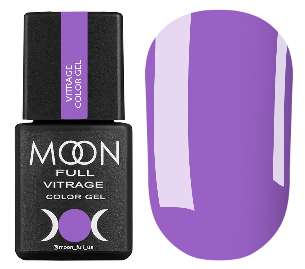 MOON FULL Vitrage Collor Gel nail polish #02, 8 ml