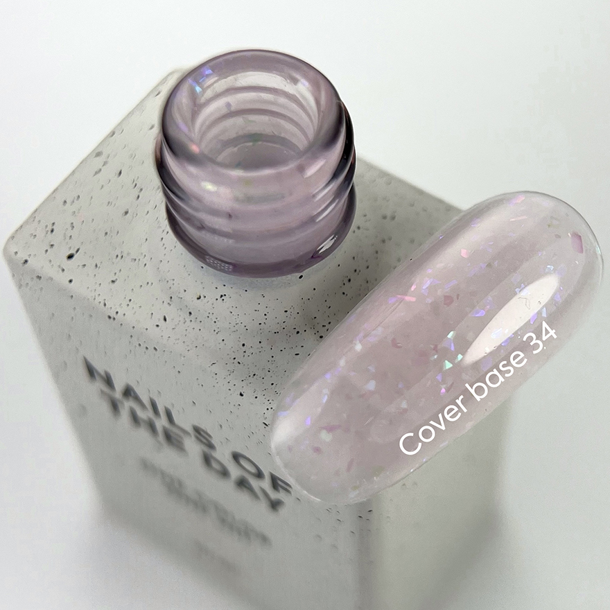 Nails Of The Day Cover base milk No. 05 (milk base with rye shimmer), 10 ml Nails Of The Day Cover base milk No. 05 (milk base with rye shimmer), 10 ml