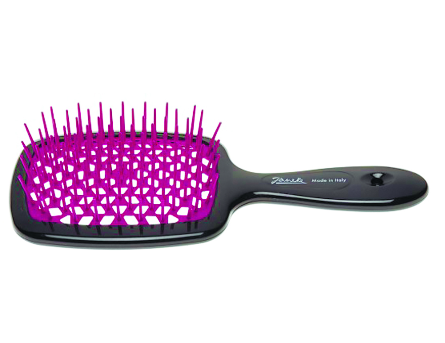 Janeke Superbrush Гребінець для волосся Чорний з фуксією