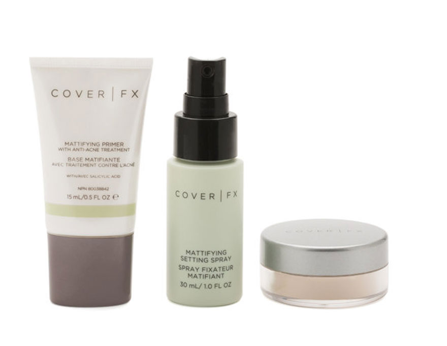 Cover FX Mattifying Prime & set - face makeup set