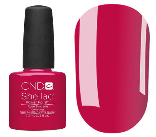 CND Гель-лак для ногтей Shellac Rose Brocade (малиновый, эмаль), 7,3 мл CND Гель-лак для ногтей Shellac Rose Brocade (малиновый, эмаль), 7,3 мл