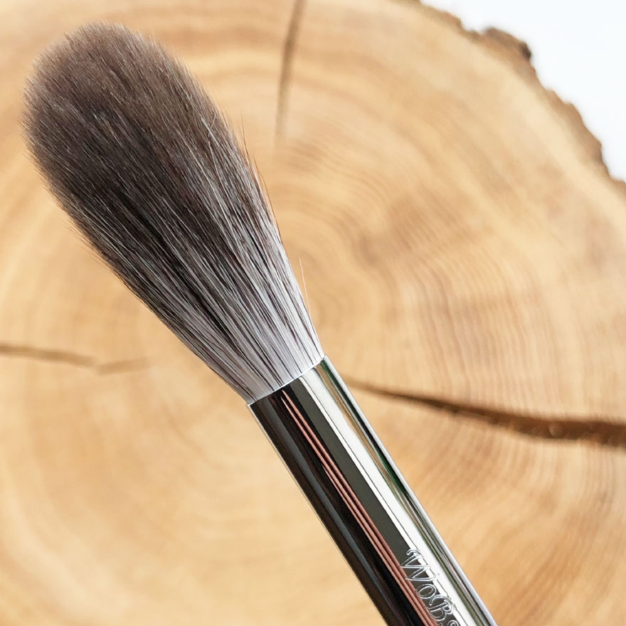 WOBS Blush and Highlighter Brush W3557, Snow Fox Hair