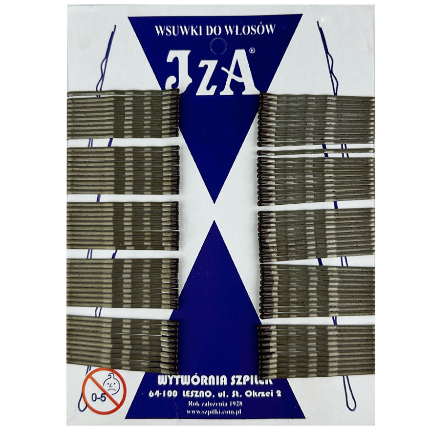 JZA invisible brown 5 cm wavy (100 pcs)