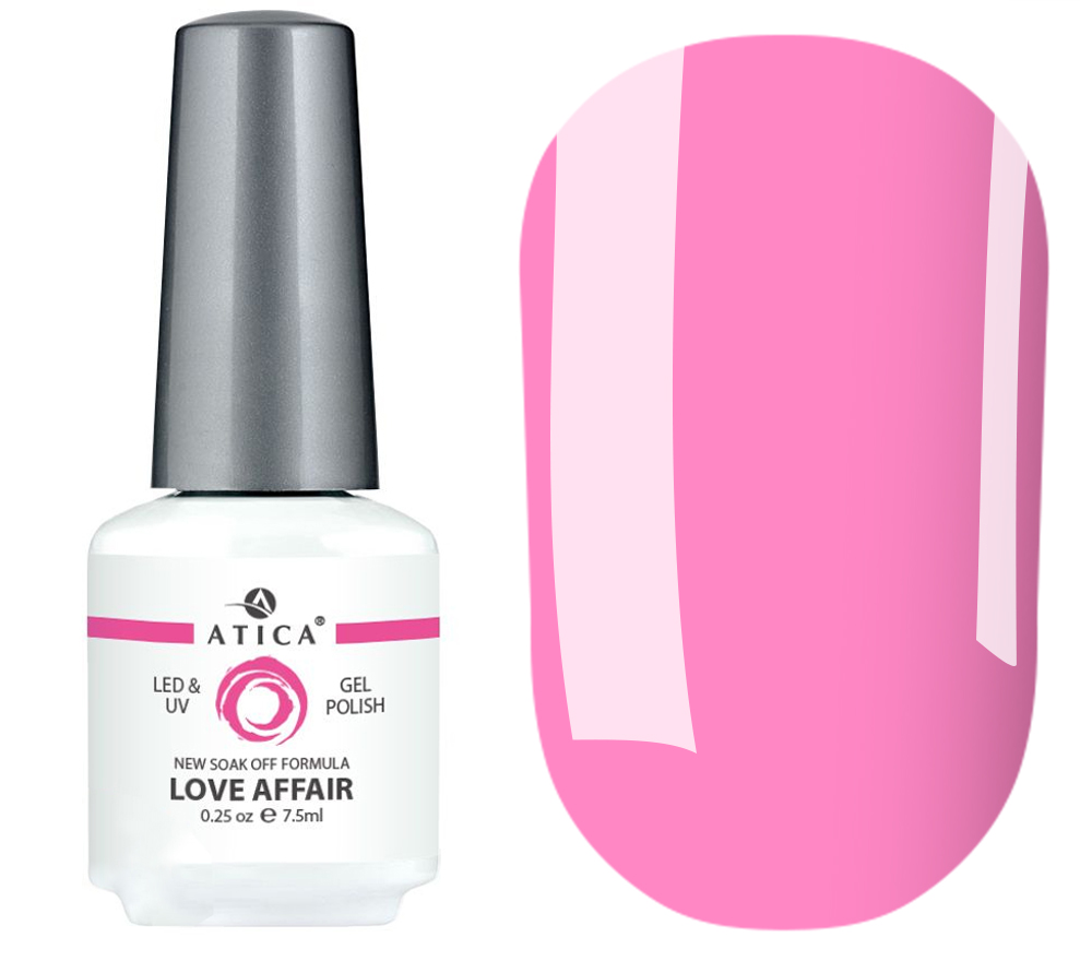Gel Polish Atica GPM 253 Love Affair (bright pink, enamel), 7.5 ml