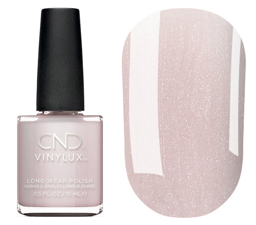 Varnish CND Vinylux Weekly Polish - Soiree Strut (289) (light gray with a light pastel pink, mother-of-pearl), 15 ml