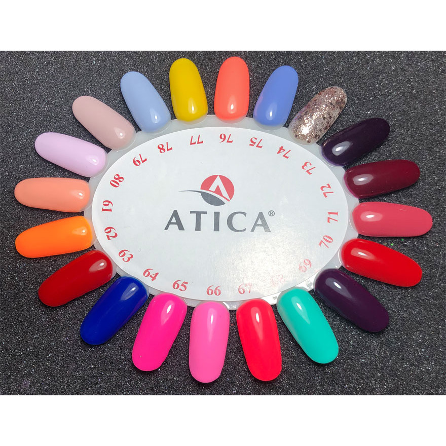 Gel Polish Atica GP064 Electric Blue (bright blue), 15 ml