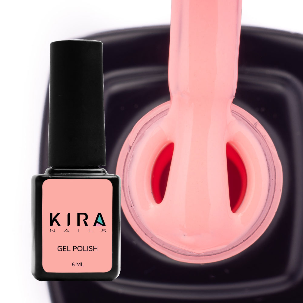 Гель-лак Kira Nails №141 (бежево-рожевий, емаль), 6 мл