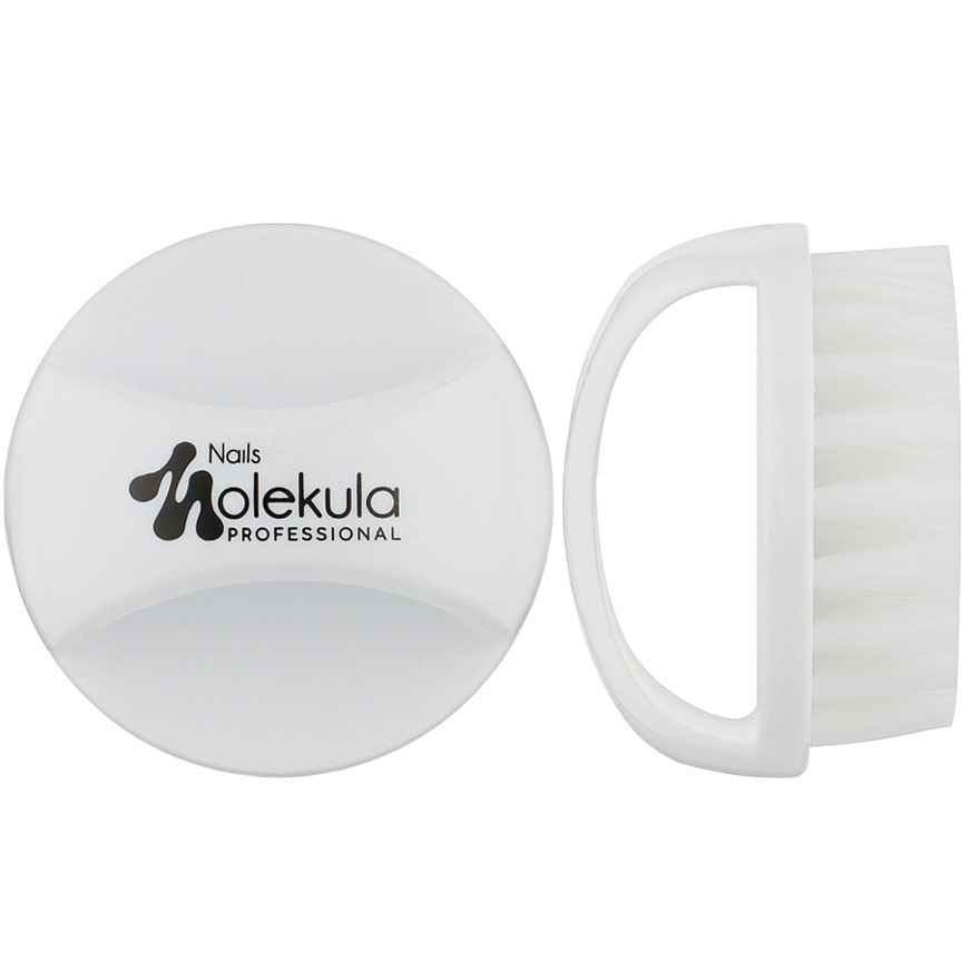 Molekula Round dust brush, white