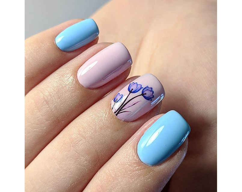 FOX gel varnish No. 426 (light blue, enamel), 7 ml