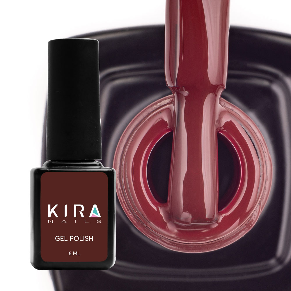 Kira Nails gel-varnish No. 039 (brown, enamel), 6 ml